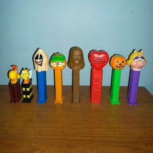 8-Piece Vintage PEZ Dispenser Lot
